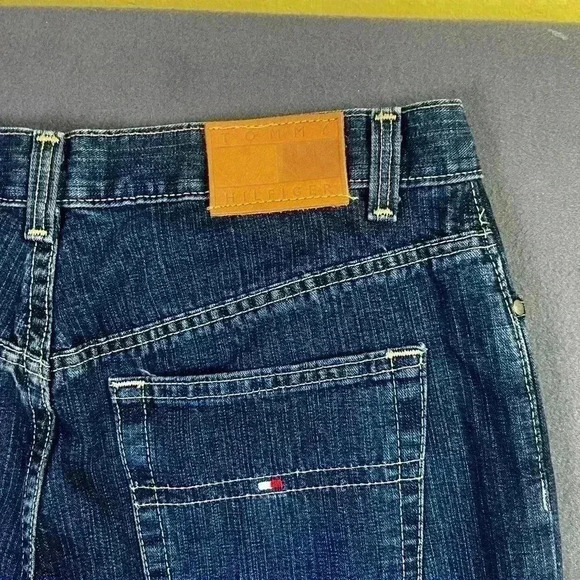 Tommy Hilfiger Straight Leg Jeans Womens 8L Blue Denim Classic look 90s 0710 - Picture 10 of 11